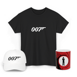 007 Spy Agent Graphic T Shirt Combo Pack Secret Agent Minimal Action Movie Style Premium Cotton Unisex Streetwear