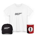 007 Spy Agent Graphic T Shirt Combo Pack Secret Agent Minimal Action Movie Style Premium Cotton Unisex Streetwear
