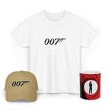 007 Spy Agent Graphic T Shirt Combo Pack Secret Agent Minimal Action Movie Style Premium Cotton Unisex Streetwear