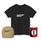007 Spy Agent Graphic T Shirt Combo Pack Secret Agent Minimal Action Movie Style Premium Cotton Unisex Streetwear