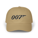 007 Minimal Embroidery Baseball Cap Black Adjustable Cotton Dad Hat Streetwear Spy Style Casual Unisex Cap