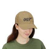 007 Minimal Embroidery Baseball Cap Black Adjustable Cotton Dad Hat Streetwear Spy Style Casual Unisex Cap