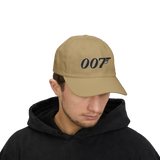007 Minimal Embroidery Baseball Cap Black Adjustable Cotton Dad Hat Streetwear Spy Style Casual Unisex Cap