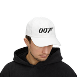 007 Minimal Embroidery Baseball Cap Black Adjustable Cotton Dad Hat Streetwear Spy Style Casual Unisex Cap