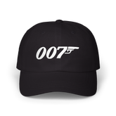 007 Minimal Embroidery Baseball Cap Black Adjustable Cotton Dad Hat Streetwear Spy Style Casual Unisex Cap