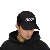 007 Minimal Embroidery Baseball Cap Black Adjustable Cotton Dad Hat Streetwear Spy Style Casual Unisex Cap