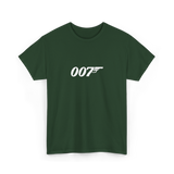 Spy Bond 007 Style T Shirt Black Graphic Tee Secret Agent Inspired Streetwear Minimal Typography Unisex Cotton Tshirt