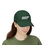 007 Minimal Embroidery Baseball Cap Black Adjustable Cotton Dad Hat Streetwear Spy Style Casual Unisex Cap