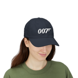 007 Minimal Embroidery Baseball Cap Black Adjustable Cotton Dad Hat Streetwear Spy Style Casual Unisex Cap