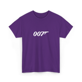 Spy Bond 007 Style T Shirt Black Graphic Tee Secret Agent Inspired Streetwear Minimal Typography Unisex Cotton Tshirt