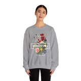 You Can Be Whatever Motivational Crewneck Sweatshirt Comfortable Unisex Pullover Bold Floral Empowerment Design Streetwear Positive Vibes Cozy Everyday Wear Perfect Gift for Dreamers Friends and Free...