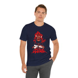 Akuma Matata Graphic T Shirt Fiery Demon Anime Style Streetwear Unisex Oversized Aesthetic Statement Tee
