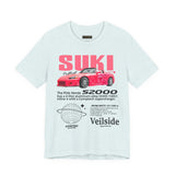 Pink Custom Roadster Blueprint Art Unisex Heavy Cotton Tee Retro Tuner Inspired Streetwear Graphic Shirt for Car Lovers and Daily Casual Wear