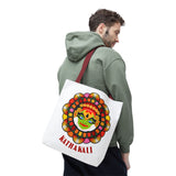Kathakali Tote Bag Kerala Traditional Dance Art Canvas Bag Indian Culture Onam Festival Malayalam Heritage Ethnic Graphic Reusable Shopping Bag