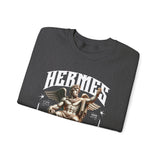 Hermes Greek Mythology Unisex Heavy Blend Crewneck Sweatshirt Ancient God of Communication and Travel Graphic Pullover