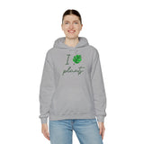 I Love Plants Hoodie Unisex Heavy Blend Sweatshirt Eco Friendly Botanical Leaf Design Gardening Nature Lover Sustainable Green Living Gift Pullover