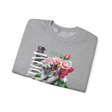 Freedom Snake And Rose Crewneck Comfortable Unisex Sweatshirt Motivational Streetwear Bold Floral Empowerment Design For Resilience And Strength Perfect Gift For Friends Birthdays Cozy Days Casual...