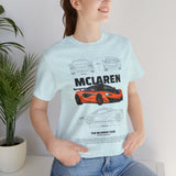Orange Hypercar Blueprint Unisex Heavy Cotton Tee High Detail Automotive Art Streetwear Graphic for Car Enthusiasts and Daily Wear