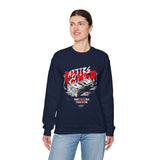 Attire Power Unisex Heavy Blend Crewneck Sweatshirt Graphic Pullover Black Hustler Money Stack Design Wealth Streetwear Bold Entrepreneur Alpha Mindset Financial Success Fashion