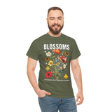 Blossoms Floral Graphic Unisex Heavy Cotton Tee Comfortable Streetwear Timeless Charm Motivational Nature Inspired T Shirt Perfect Gift for Garden Lovers Friends Birthdays Casual Everyday Wear