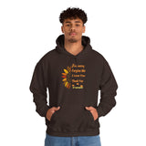 Unisex Ho’oponopono Sunflower Hoodie Heavy Blend Pullover Sweatshirt Healing Affirmation Spiritual Gratitude Mindfulness Positive Energy Streetwear