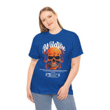 Wildfire Skull Flames Unisex Heavy Cotton Tee Gothic Inferno Graphic Bold Streetwear Motivational Statement T Shirt
