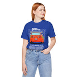 Legendary Orange Street Machine Rear View Unisex Heavy Cotton Tee Powerful JDM Inspired Car Art Graphic Shirt for Collectors and Gearheads