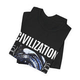 Civilization Eye Of Memory Graphic Unisex Jersey Short Sleeve Tee Futuristic Visionary Streetwear Bold Abstract Blue Eye T Shirt
