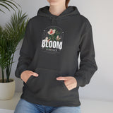 Bloom Stronger Floral Graphic Hoodie Comfortable Unisex Sweatshirt Motivational Streetwear Inspirational Empowerment Design for Self Growth Resilience Perfect Gift for Friends Birthdays Cozy Days Casual Wear