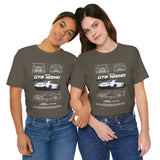 White Track Racing Blueprint Artwork Unisex Heavy Cotton Tee High Performance Inspired Streetwear Graphic Shirt For Car Lovers And Speed Enthusiasts