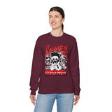 Happiness Is Not About Money Graphic Unisex Heavy Blend Crewneck Sweatshirt Bold Motivational Streetwear Pullover