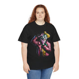 Snapshot of Madness Unisex Heavy Cotton Tee Dark Comic Art Streetwear Design Bold Neon Aesthetic Premium Graphic T Shirt Perfect for Artists Dreamers and Street Culture Enthusiasts