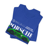 Porsche 911 Green Monster Racing Car Graphic Unisex Heavy Cotton Tee High Performance Speed Machine Streetwear Shirt for Car Enthusiasts