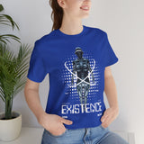 Existence Dystopian Society Cyborg Unisex Jersey Short Sleeve Tee Futuristic Sci Fi Robotic Graphic Cyberpunk Streetwear Statement T Shirt