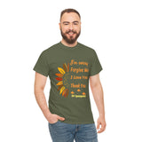 Unisex Ho’oponopono Sunflower T Shirt Healing Affirmation Tee Spiritual Gratitude Mindfulness Inspired Positive Energy Heavy Cotton Graphic Top