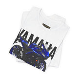 R3 Inspired Sport Motorcycle Art Unisex Heavy Cotton Tee Dynamic Streetwear Graphic for Riders and Moto Enthusiasts