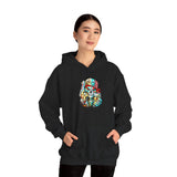Skeleton Hustler Unisex Hoodie Bold Graphic Streetwear For Fearless Hustlers, Dreamers, And Street Legends