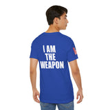 I Am The Weapon Unisex Heavy Cotton Tee Motivational Tactical Mindset Streetwear Bold Warrior Energy Graphic TShirt For Confidence Training Gym Wear Everyday Power Statement