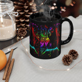 Reaper Of Neon Flames Mug 11oz 15oz Vibrant Gothic Energy Ceramic Coffee Cup Cosmic Skull Artwork Perfect Gift For Artists Dreamers And Night Rebels