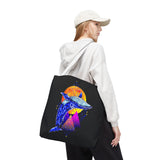 Ballena Cosmic Whale Art Eco Tote Bag Vibrant Geometric Ocean Design Durable Canvas Reusable Shopping Bag Premium Artistic Streetwear Accessory Perfect Gift for Nature Lovers Dreamers and Creative Thinkers