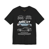 Silver Grand Tourer Coupe Artwork Unisex Heavy Cotton Tee High Performance Inspired Streetwear Graphic Shirt For Car Lovers And Modern Automotive Art Fans