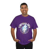 Temporal Echo Lightning Globe Graphic Unisex Heavy Cotton Tee Bold Streetwear Past Present Future Inspired T-Shirt
