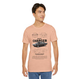 Legendary Retro Muscle Coupe Blueprint Unisex Heavy Cotton Tee Powerful Vintage Streetwear Art Shirt for Car Lovers & Collectors