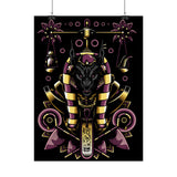 Anubis Balance God Matte Vertical Poster Egyptian Mythology Wall Art Cosmic Balance Decor For Home Office Gym Tattoo Studio Spiritual Aesthetic And Modern Streetwear Art Lovers
