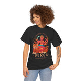 Goddess The Mother Durga T Shirt Divine Shakti Devi Maa Graphic Tee Navratri Durga Puja Festival Wear Hindu Spiritual Devotional Unisex Cotton Casual Streetwear Gift For Devotees