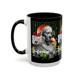 Wicked Supreme Accent Coffee Mug 11oz 15oz Statue Art Graphic Cup Supreme Inspired Streetwear Bust Design Bold Daily Motivation Ceramic Gift Drinkware
