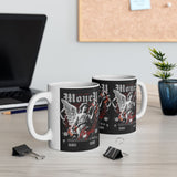 Money Bright Ceramic Mug Angel Statue Graphic Gothic Streetwear Red Neon Aesthetic Coffee Tea Cup Artistic Ambition Design