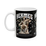 Hermes Greek Mythology Ceramic Coffee Mug Ancient God of Communication and Travel Greek Statue Graphic Cup