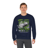 Money Power Unisex Heavy Blend Crewneck Sweatshirt Dollar Stack Neon Green Graphic Hustle Mindset Streetwear Motivational Pullover