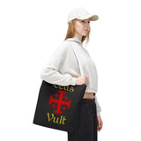 Dues Vault Tote Bag Motivational Hustle Grind Lifestyle Canvas Bag Entrepreneur Mindset Daily Carry Eco Friendly Durable Reusable Shopping Tote